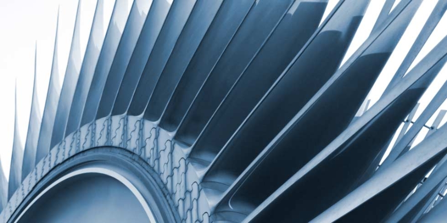 渦輪機近照，風能，風車發電機，可再生能源。